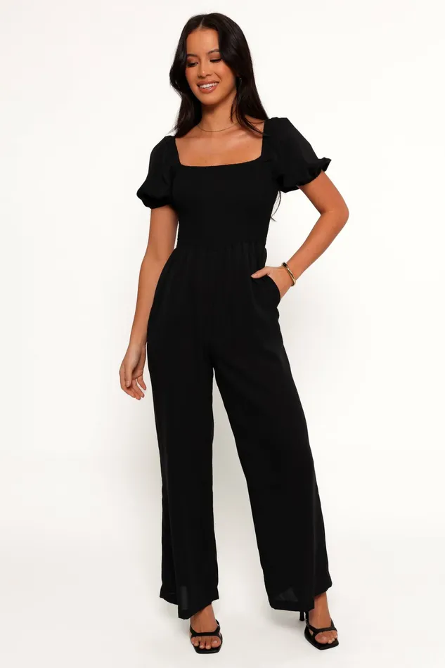 Women Petal and Pup Jolene Jumpsuit Black Jumpsuits and Rompers