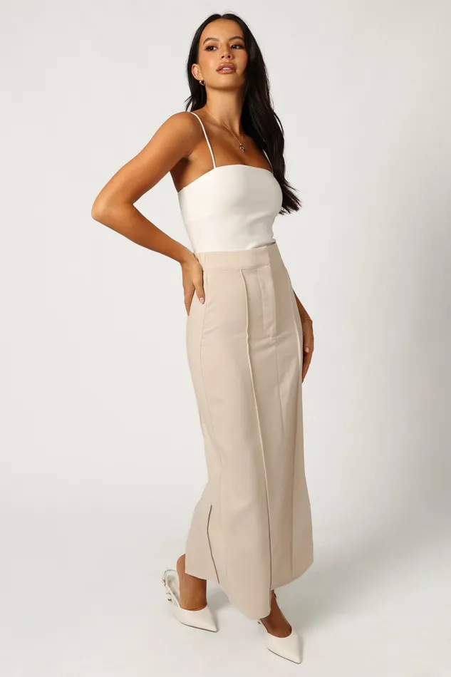Women Petal and Pup Wynona Skirt Beige Skirts
