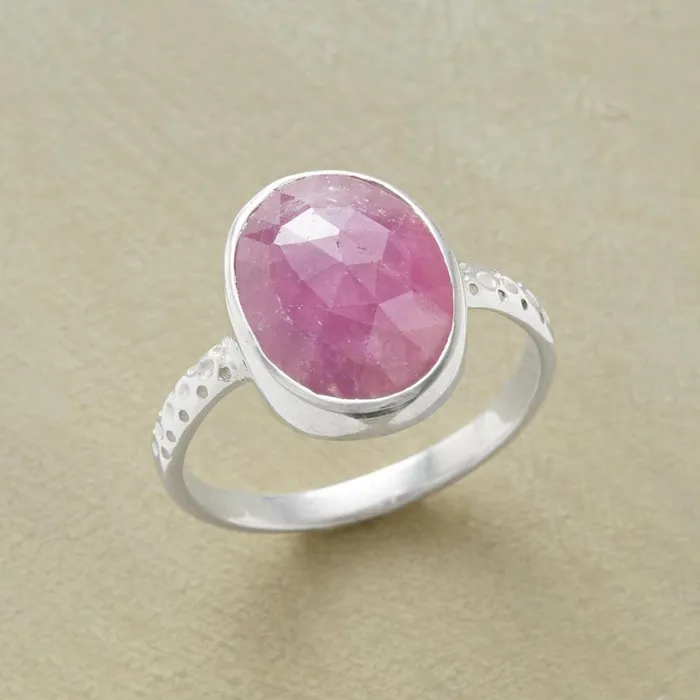 Women Pink Sapphire Ring Sundance Catalog Rings