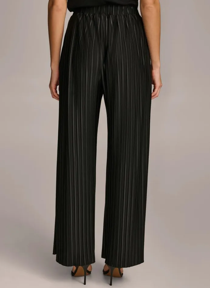 Women PLEATED PULL ON PANT Black Donna Karan New York Pants Women PLEATED PULL ON PANT Black Donna Karan New York Pants