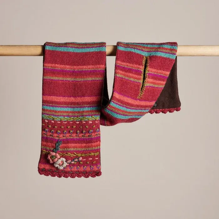 Women Posie Scarf Goji Berry Sundance Catalog Scarves and Gloves