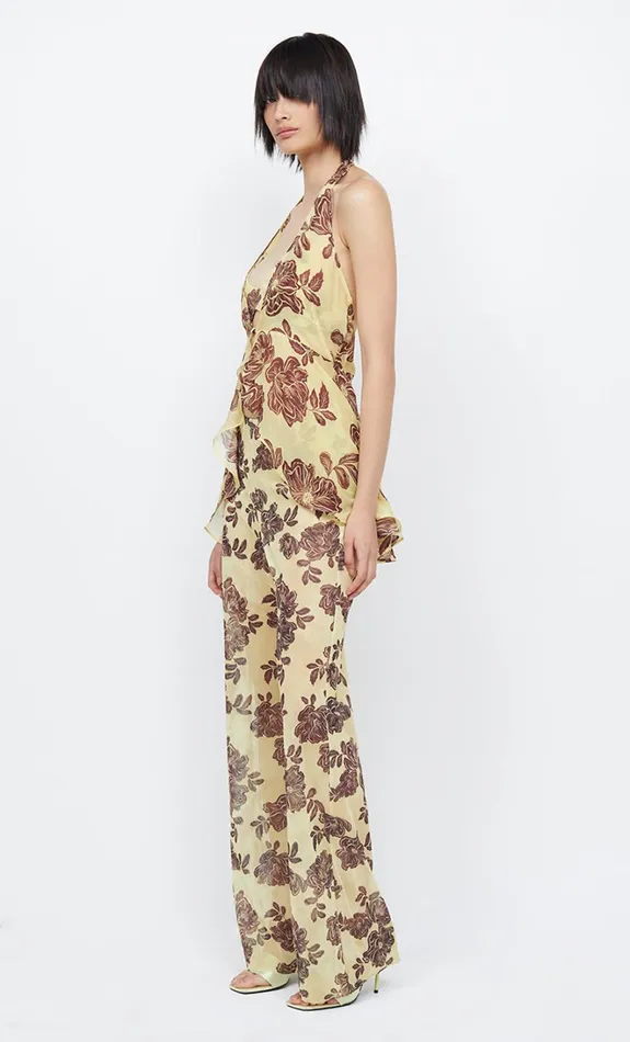 Women PRIYA PANT 8211 CITRUS PLUM FLORAL Bec Bridge Shorts Pants