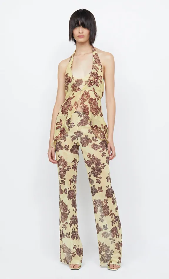 Women PRIYA PANT 8211 CITRUS PLUM FLORAL Bec Bridge Shorts Pants