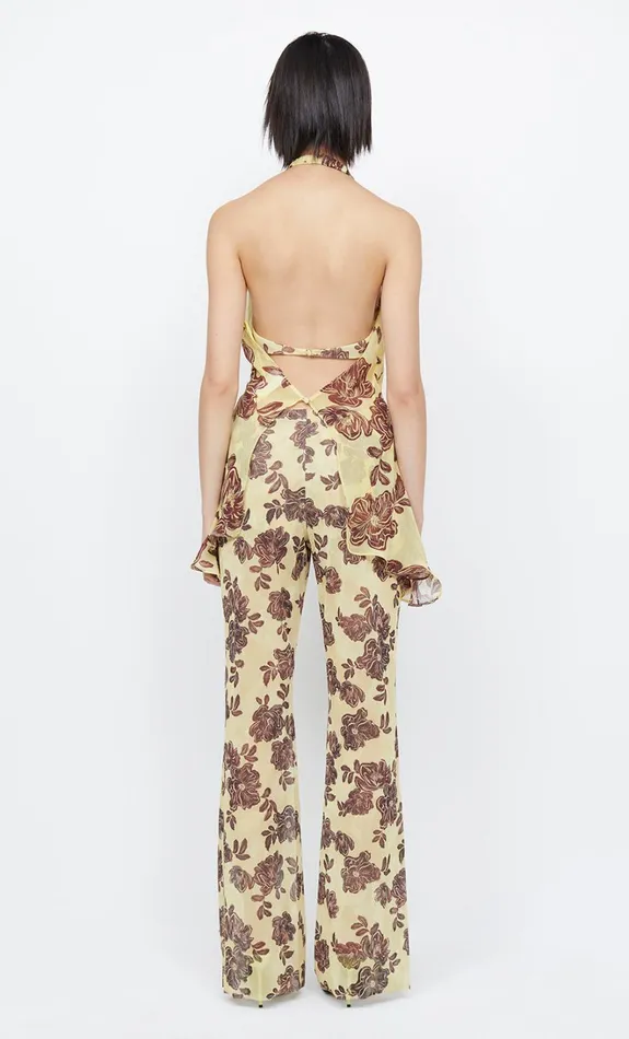 Women PRIYA PANT 8211 CITRUS PLUM FLORAL Bec Bridge Shorts Pants