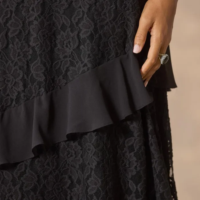 Women Promenade Au Jardin Dress Black Sundance Catalog Dresses and Jumpsuits