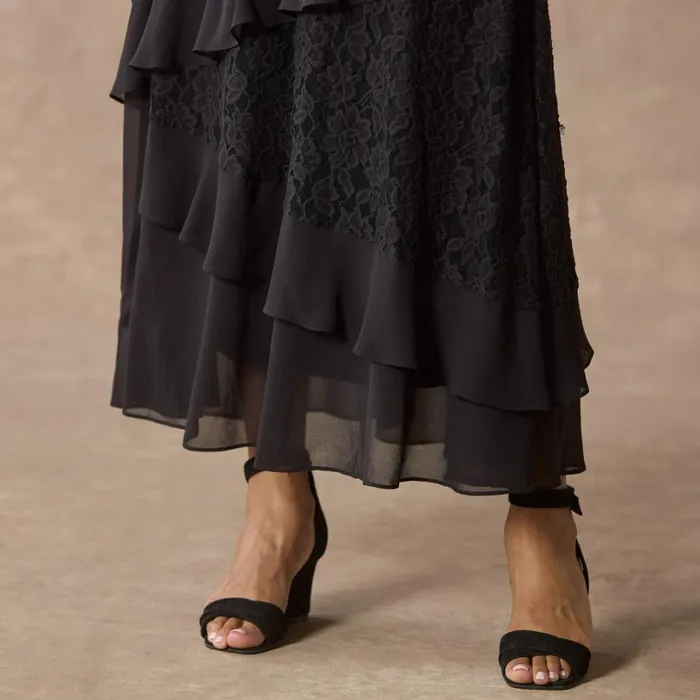 Women Promenade Au Jardin Dress Black Sundance Catalog Dresses and Jumpsuits