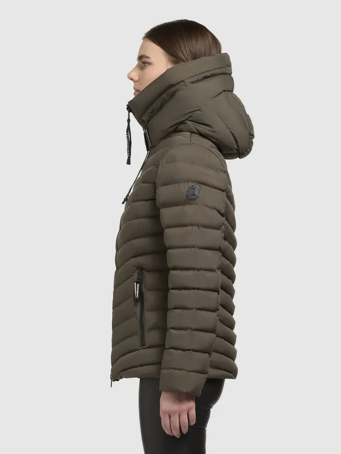 Women Puffer Jackets KHUJO Jacke PACE Khaki Khaki