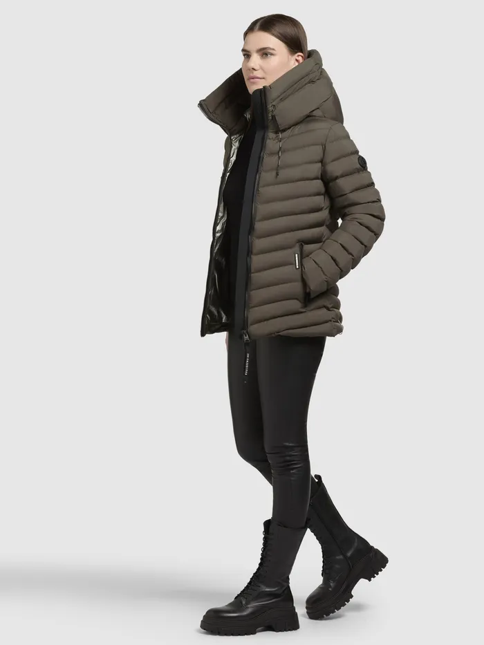 Women Puffer Jackets KHUJO Jacke PACE Khaki Khaki