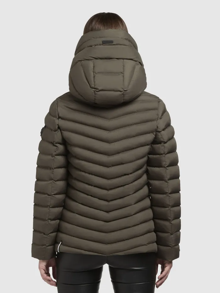 Women Puffer Jackets KHUJO Jacke PACE Khaki Khaki