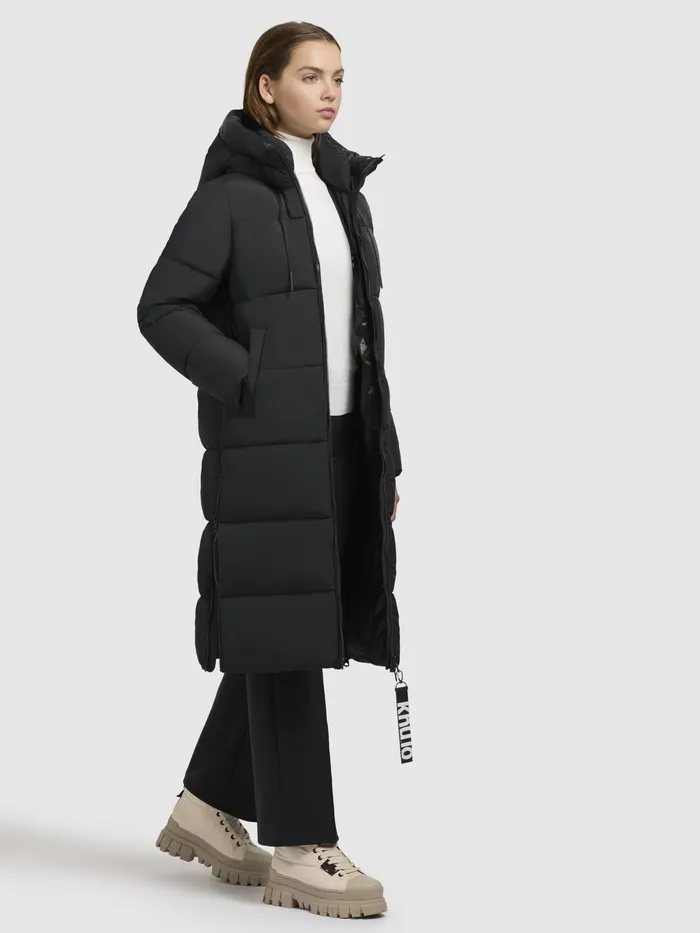 Women Quilted Coats KHUJO Mantel MIRI2 Dunkelgrau Dunkelgrau