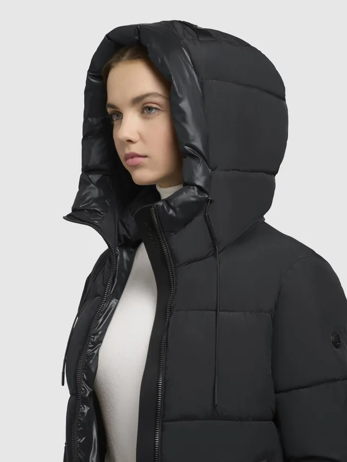 Women Quilted Coats KHUJO Mantel MIRI2 Dunkelgrau Dunkelgrau