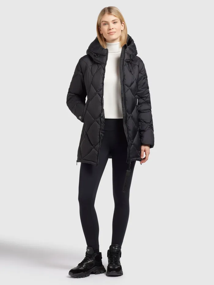 Women Quilted Jackets KHUJO Jacke ZALONA Dunkelgrau Dunkelgrau