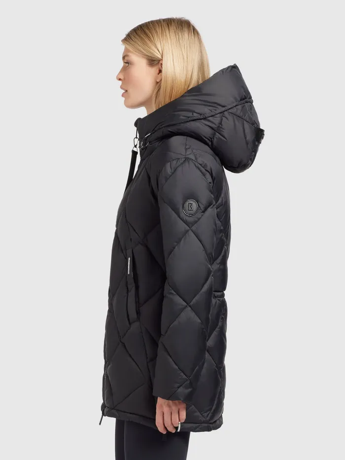 Women Quilted Jackets KHUJO Jacke ZALONA Dunkelgrau Dunkelgrau