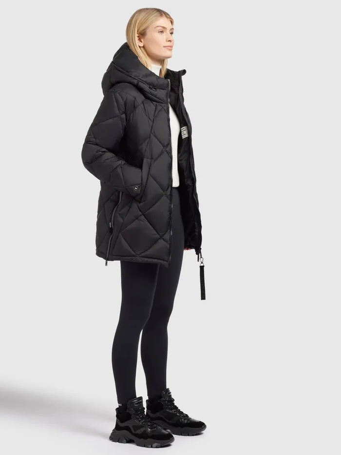 Women Quilted Jackets KHUJO Jacke ZALONA Dunkelgrau Dunkelgrau