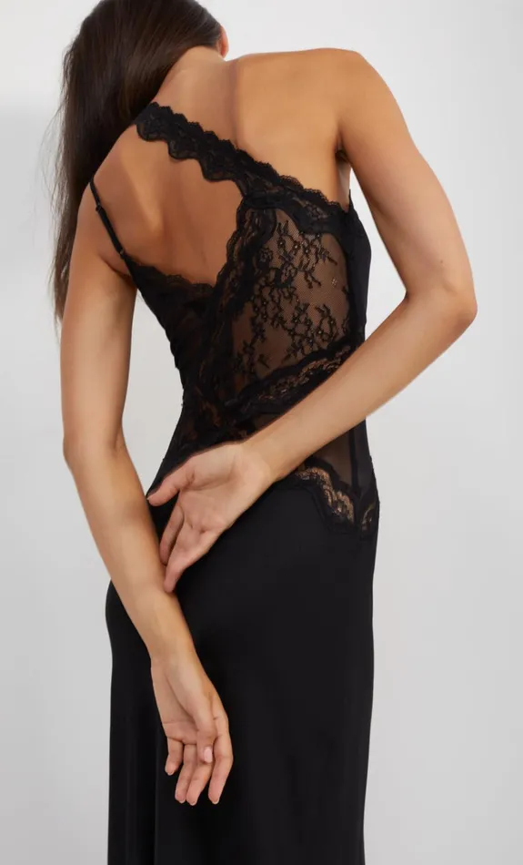 Women RIA ASYM MAXI DRESS 8211 BLACK Bec Bridge Maxi Dresses