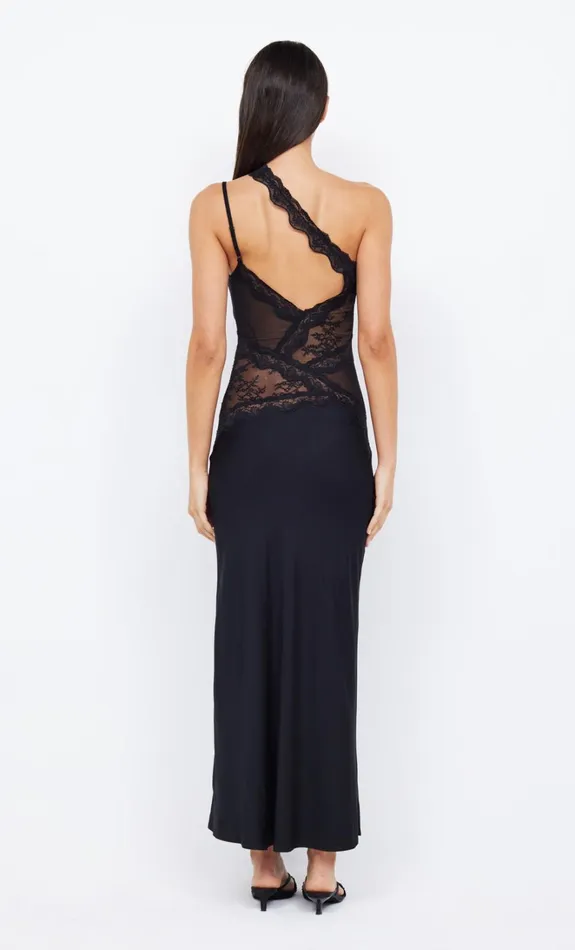 Women RIA ASYM MAXI DRESS 8211 BLACK Bec Bridge Maxi Dresses