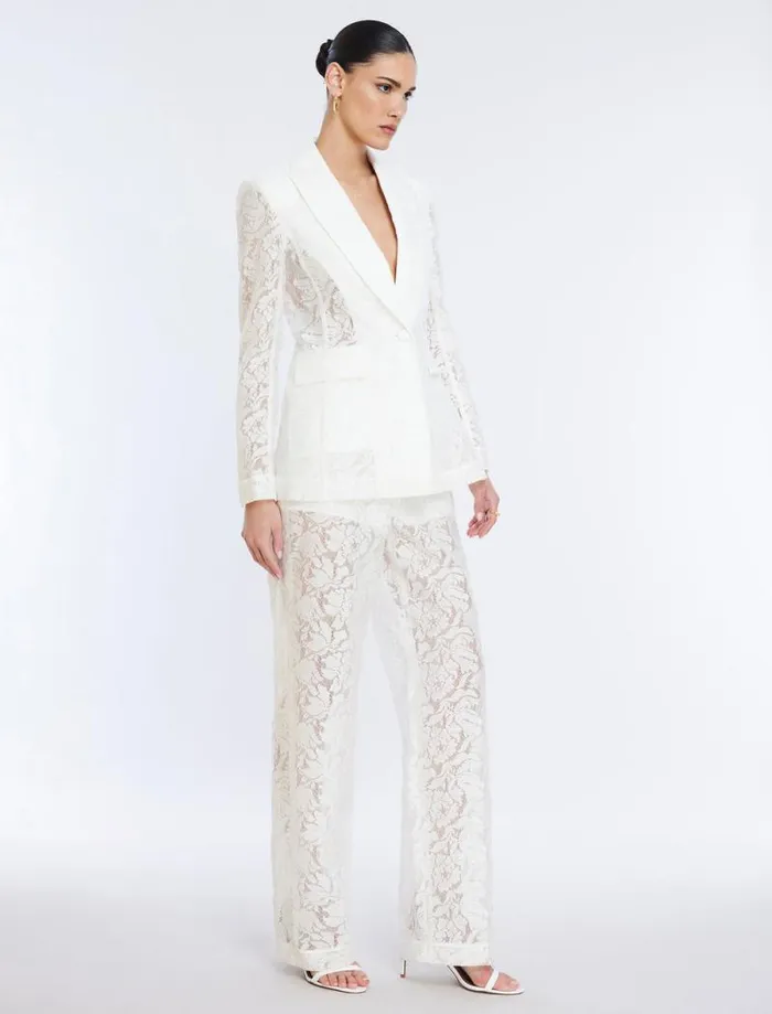 Women Rialla Lace Blazer Gardenia BCBG Jackets and Blazers Women Rialla Lace Blazer Gardenia BCBG Jackets and Blazers