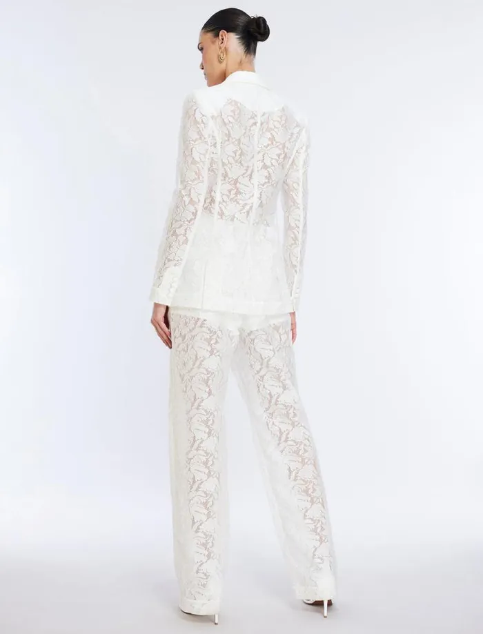 Women Rialla Lace Blazer Gardenia BCBG Jackets and Blazers Women Rialla Lace Blazer Gardenia BCBG Jackets and Blazers