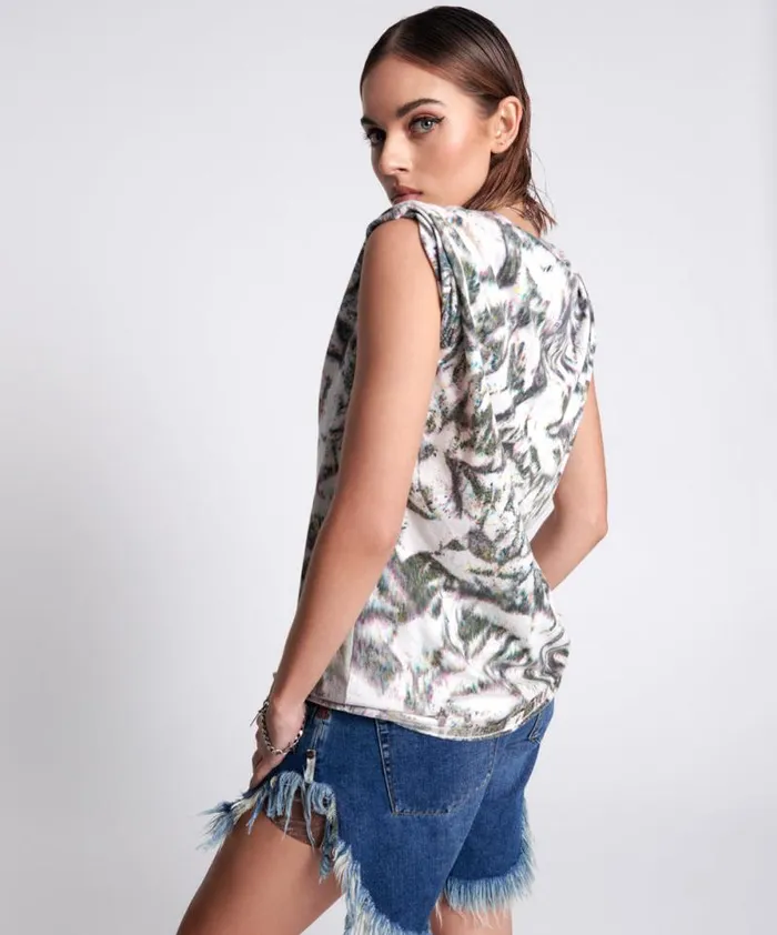 Women RODEO ORGANIC CHROMATIC UNISEX TEE One Teaspoon Basic Tees