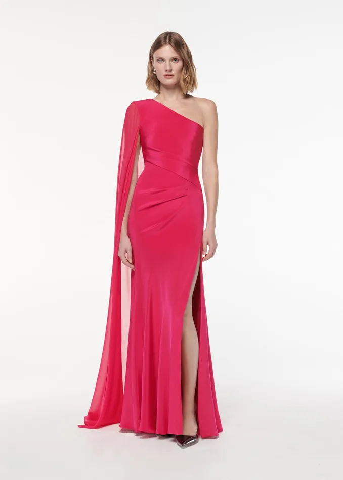 Women Roland Mouret Clothing Asymmetric Silk Gown