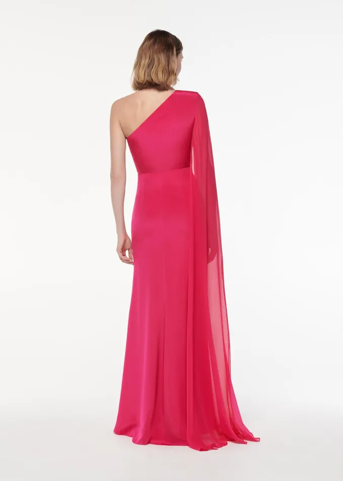 Women Roland Mouret Clothing Asymmetric Silk Gown