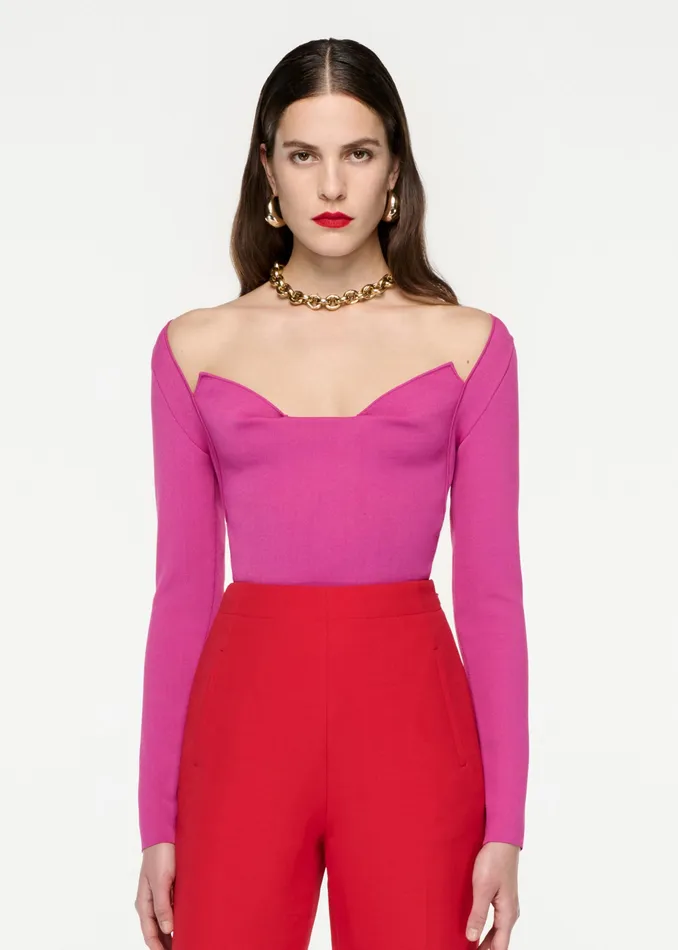 Women Roland Mouret Clothing Wide Leg Silk Wool Trouser