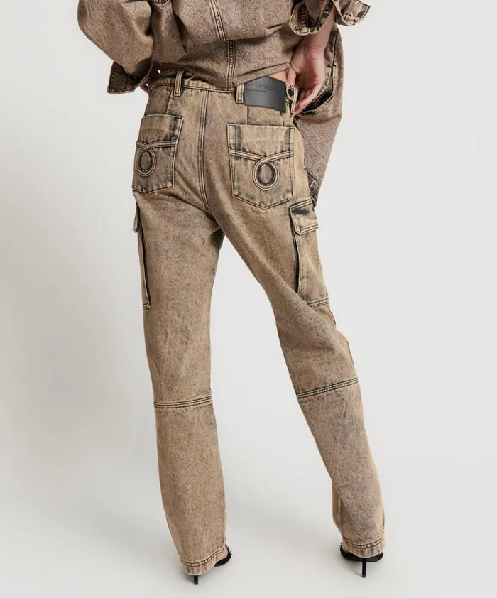 Women RUST CARGO MOTION PANTS One Teaspoon Bottoms