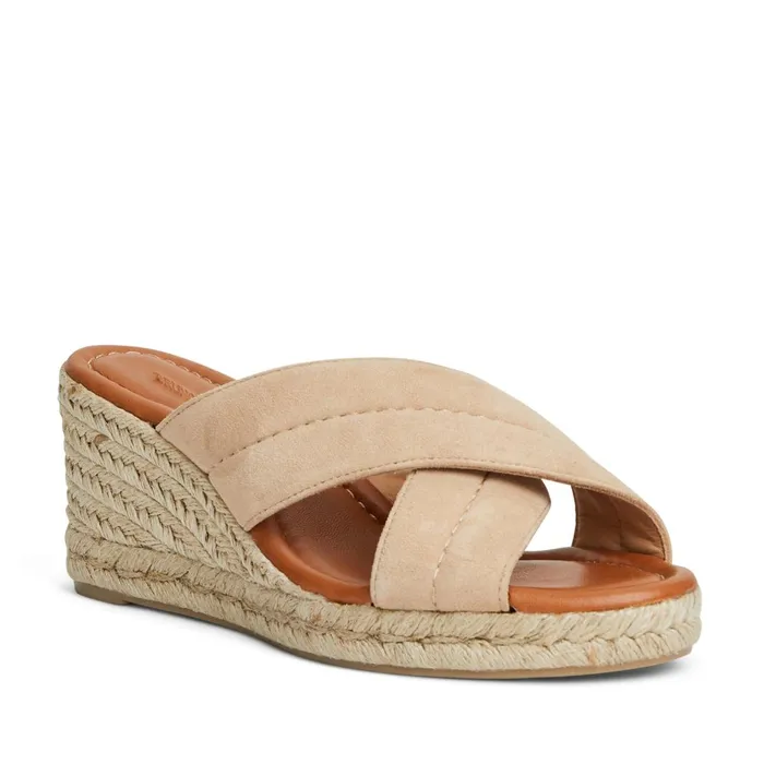 Women Sandals and Slides Bruno Magli EVA Wedge Heel SAND SUEDE