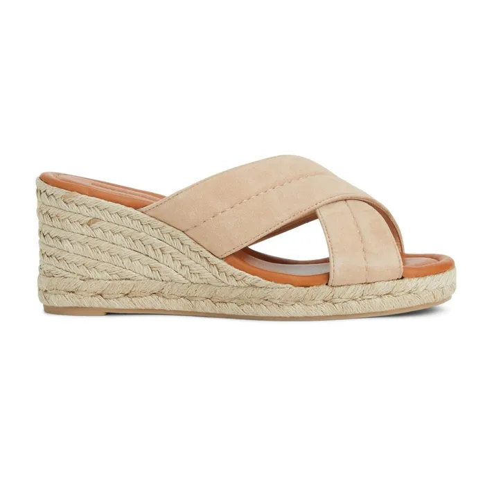 Women Sandals and Slides Bruno Magli EVA Wedge Heel SAND SUEDE
