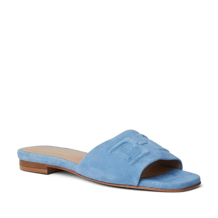 Women Sandals and Slides Bruno Magli FABIA Single Banded Slide LIGHT BLUE SUEDE Women Sandals and Slides Bruno Magli FABIA Single Banded Slide LIGHT BLUE SUEDE