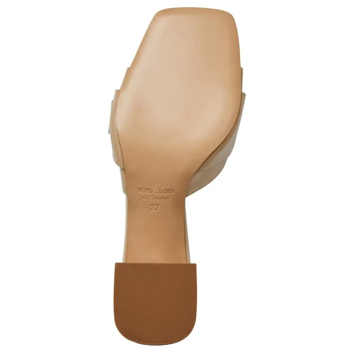 Women Sandals and Slides Bruno Magli PAGE Single Band Sandal BEIGE PATENT