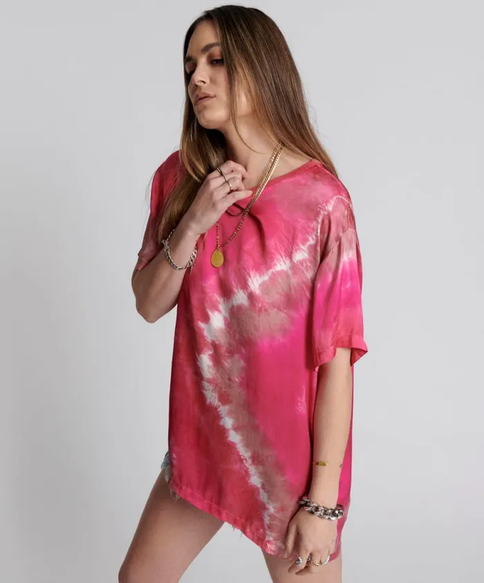 Women SATIN SOLAR FLARE TEE One Teaspoon Tees and Tanks Women SATIN SOLAR FLARE TEE One Teaspoon Tees and Tanks