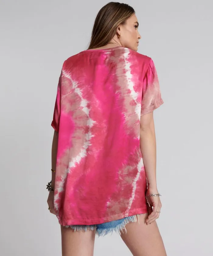 Women SATIN SOLAR FLARE TEE One Teaspoon Tees and Tanks Women SATIN SOLAR FLARE TEE One Teaspoon Tees and Tanks