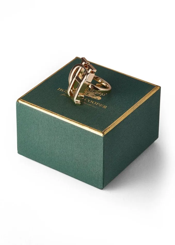 Women Scarves Holland Cooper HC Scarf Ring Gold Women Scarves Holland Cooper HC Scarf Ring Gold