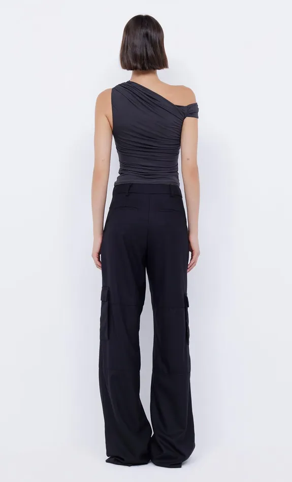 Women SERENE TOP 8211 CHARCOAL Bec Bridge Cropped