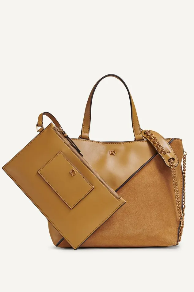 Women SETAUKET CROSSBODY Antique Gold Donna Karan New York Crossbodies And Satchels