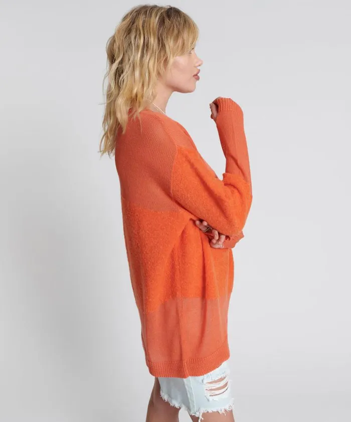 Women SHATTERED CREW KNIT SWEATER ORANGE One Teaspoon Knitwear Women SHATTERED CREW KNIT SWEATER ORANGE One Teaspoon Knitwear
