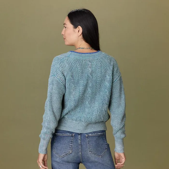 Women Shelly Ann Cardigan Petite Sky Blue Sundance Catalog Sweaters