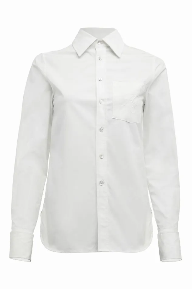 Women Shirts and Blouses Holland Cooper Isabella Poplin Shirt White Women Shirts and Blouses Holland Cooper Isabella Poplin Shirt White