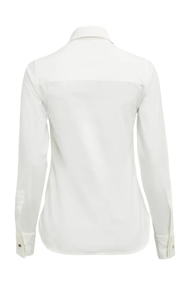 Women Shirts and Blouses Holland Cooper Isabella Poplin Shirt White Women Shirts and Blouses Holland Cooper Isabella Poplin Shirt White