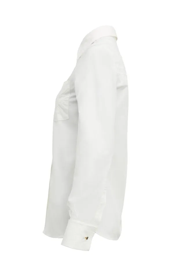Women Shirts and Blouses Holland Cooper Isabella Poplin Shirt White Women Shirts and Blouses Holland Cooper Isabella Poplin Shirt White