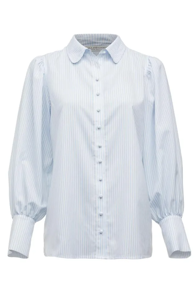 Women Shirts and Blouses Holland Cooper Isla Shirt Sky Stripe Women Shirts and Blouses Holland Cooper Isla Shirt Sky Stripe