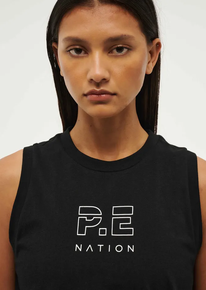 Women SHUFFLE TANK IN BLACK Tanks PE Nation