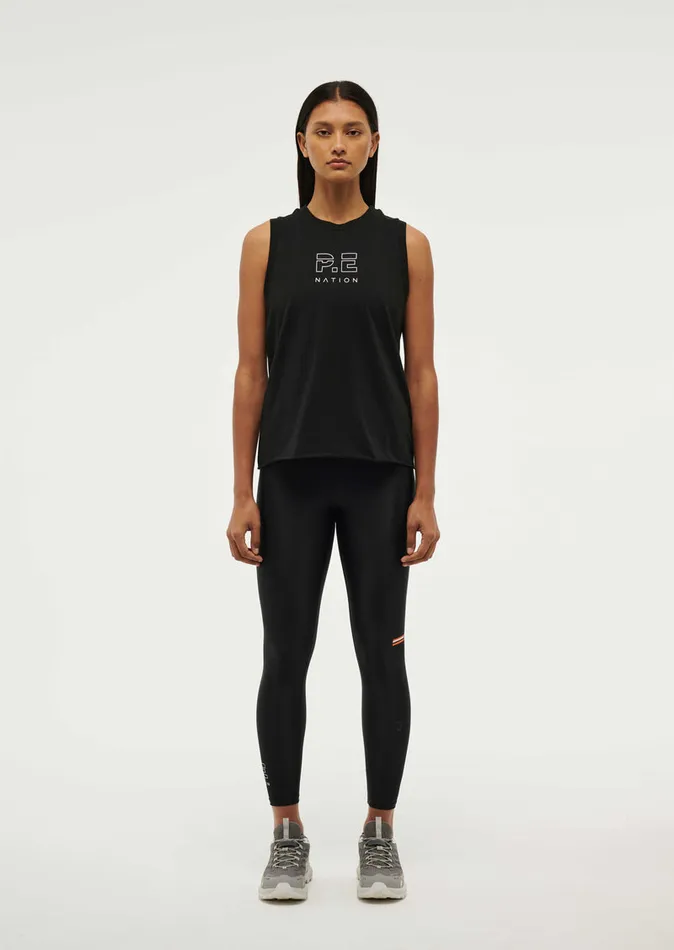 Women SHUFFLE TANK IN BLACK Tanks PE Nation