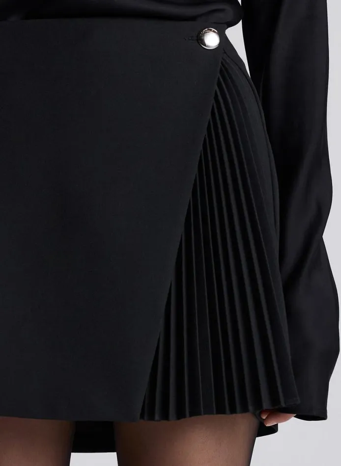 Women Skirts ALC Callen Pleated Mini Skirt Black