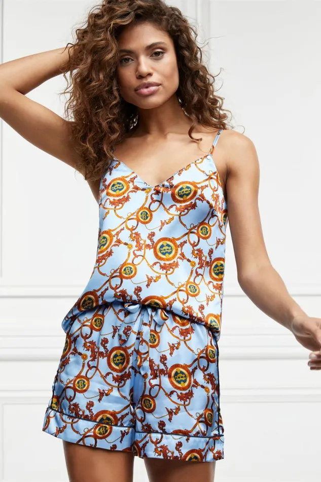 Women Sleepwear Holland Cooper Silk Camisole Sky Blue