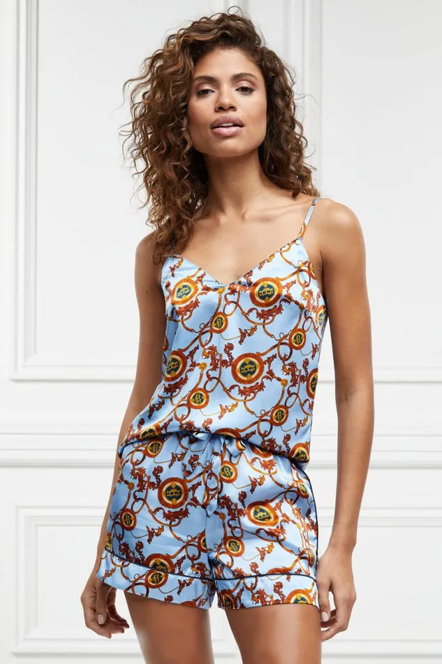 Women Sleepwear Holland Cooper Silk Camisole Sky Blue