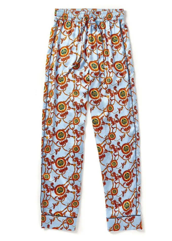 Women Sleepwear Holland Cooper Silk Pyjama Trouser Sky Blue