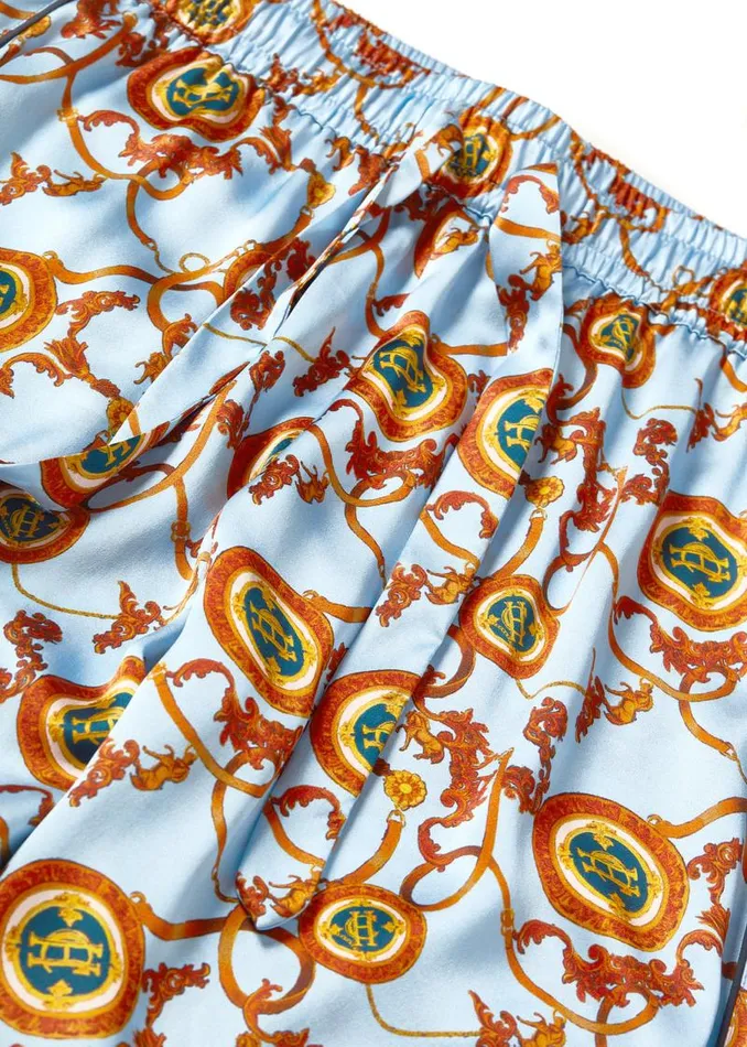 Women Sleepwear Holland Cooper Silk Pyjama Trouser Sky Blue