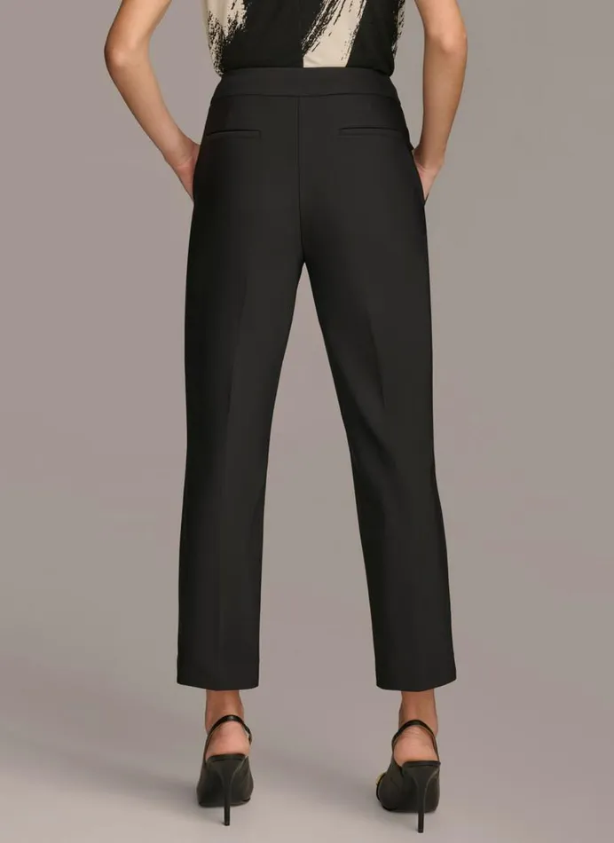 Women SLIM LEG ANKLE LENGTH PANT Black Donna Karan New York Pants Women SLIM LEG ANKLE LENGTH PANT Black Donna Karan New York Pants